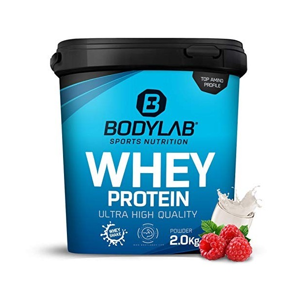 Bodylab24 Whey Protein Powder Triple Chocolat 2kg, pour des muscles plus forts, protéine de lactosérum peut favoriser la cons