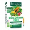 Santarome Bio - Brûle Graisses Bio | Complément Alimentaire Minceur - A base de Guarana, Thé vert, café vert, ananas et Papay