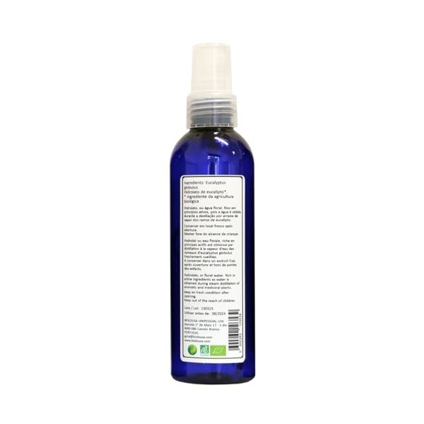 hydrolat dEucalyptus globulus, sans conservateur, pur et naturel - en direct du producteur au Portugal, 200 ml