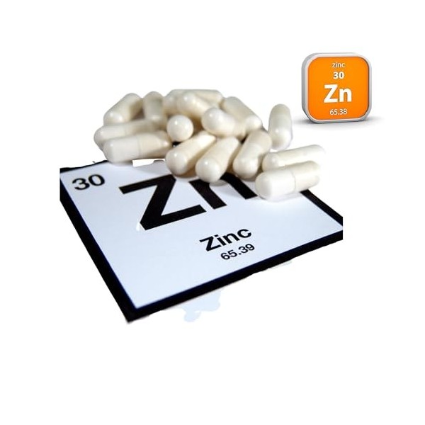 Tiens Lot de 2 gélules de zinc 60 gélules de 310 mg – Bisglycinate de zinc hautement biodisponible – sans additifs inutiles –