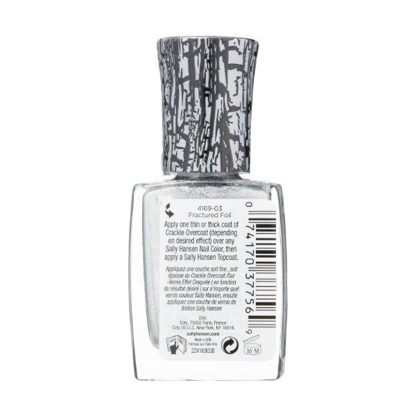 SALLY HANSEN CRACKLE OVERCOAT 03 FRACTURED FOIL