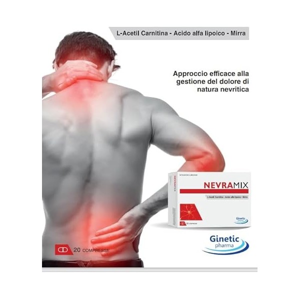 Nevramix® | Douleur nerveuse et musculaire | L-Acétyl Carnitine | Acide Alpha Lipoïque | Myrrhe