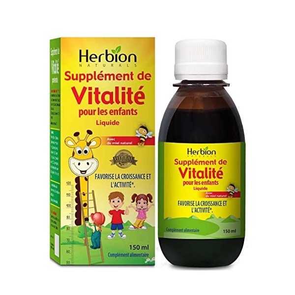 Herbion Naturals Vitality Supplement Syrup for Children, Favorise la croissance et lappétit, la performance, booste lénergi