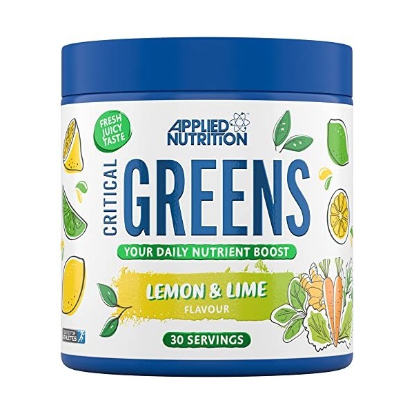 Applied Nutrition Critical Greens - Super Greens Powder, Boost Your Immune System with Superfood Nutrients, Vegan 150g - 30 