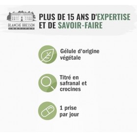 BLANCHE BRESSON - Safran Bio - Sérénité & Humeur Positive - Relaxation, Anti-Stress, Stabilité Émotionelle - Dosage Optimal 3