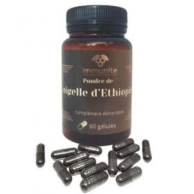 Gélulier de poudre de graines de Nigelle dEthiopie - cumin noir - 60 gélules - immunite BOOSTER