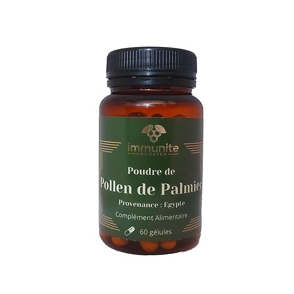 Gélulier de 60 gélules de Pollen de Palmier dEgypte - immunite BOOSTER