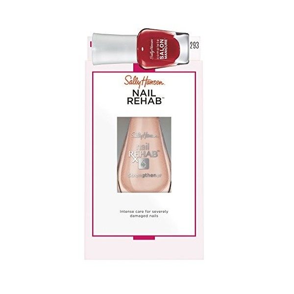 Sally Hansen Nail Rehab + Mini Complete Salon Manicure Set, couleur 570 Right Said Red, 1er Pack de 1  1 x 1 pièce 