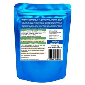 NAKURU | Griffonia | Gamme Relax | Fabriqué en France | "Le Régulateur Africain!" 60 Gélules Végétales de 550mg / Poids Net: