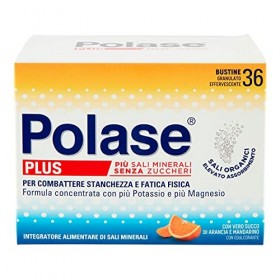 Polase Plus, Complément alimentaire Sels Minéraux avec plus de magnésium et de potassium, contre fatigue et fatigue, chaud, s
