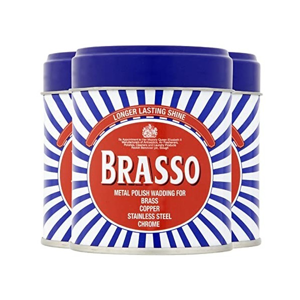 Brasso en métal polonais Ouates 75 g – Lot de 3