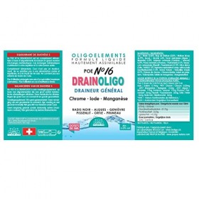 POE N°16 - Drainoligo - Chrome - Iode - Manganèse - 200 ml