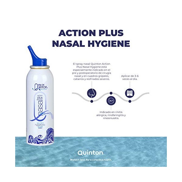 Spray Hygiene Nasale Hypertonic 100ml Action Plus Quinton