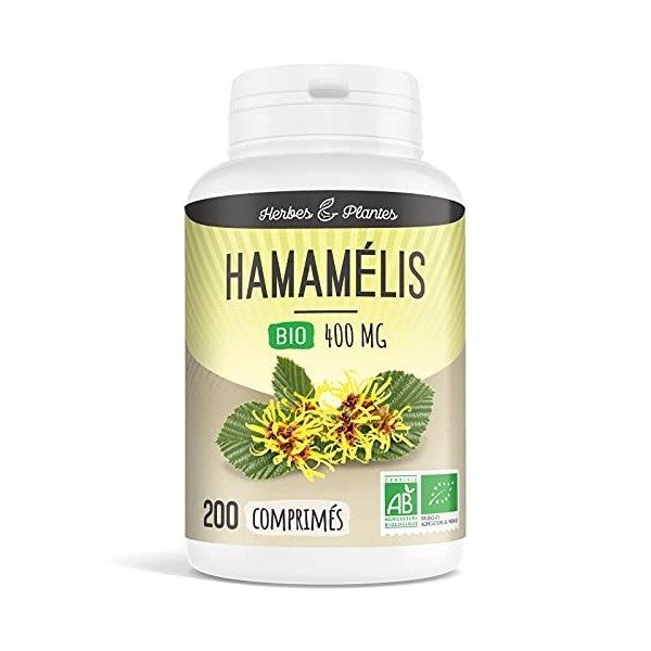 Herbes Et Plantes Hamamélis Bio 200 Comprimés 400 mg