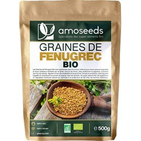 Graines de Fenugrec Bio 500G | Qualité Supérieure | Digestion, Détox, Troubles Hormonaux, Prise de Muscle