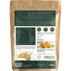 Graines de Fenugrec Bio 500G | Qualité Supérieure | Digestion, Détox, Troubles Hormonaux, Prise de Muscle