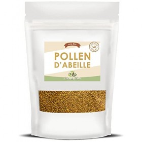 Pollen dabeille Naturel - Riche en vitamines C, B1, B2, B3, fer, zinc et magnésium - Granules de pollen de fleurs de la plus
