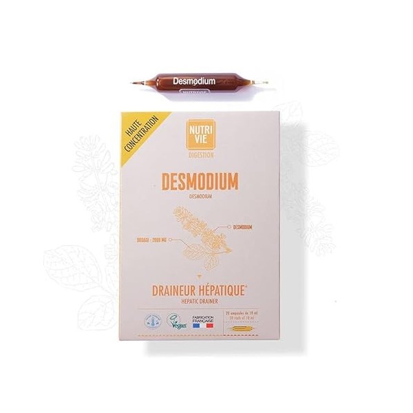 Ampoules Desmodium - VEGAN - NUTRIVIE - Fabriqué en France