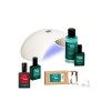 Manucurist Kit Vernis Semi Permanent Green Flash - Lampe Ongles Led 36W + Base Coat Green Flash + Top Coat Green Flash + Vern