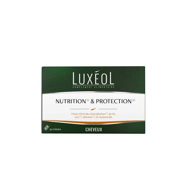 LUXÉOL - Nutrition & Protection - Complément Alimentaire - Nourrit & Améliore La Structure - Ascophyllum, Lin, Zinc, Sélénium