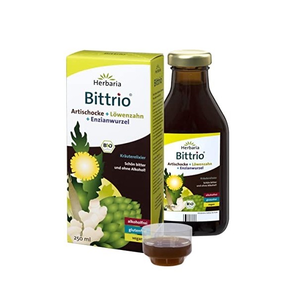 Herbaria, Bittrio élixir herbal, liquide, - bouteille de 250ml
