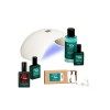 Manucurist Kit Vernis Semi Permanent Green Flash - Lampe Ongles Led 36W + Base Coat Green Flash + Top Coat Green Flash + Vern