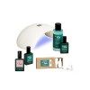 Manucurist Kit Vernis Semi Permanent Green Flash - Lampe Ongles Led 36W + Base Coat Green Flash + Top Coat Green Flash + Vern