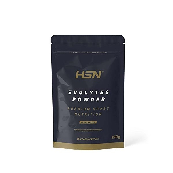 Électrolytes en poudre Evolytes de HSN | Sels Minéraux pour le Sport Sans Sucre | Hydratation et Récupération | Non-OGM, Végé