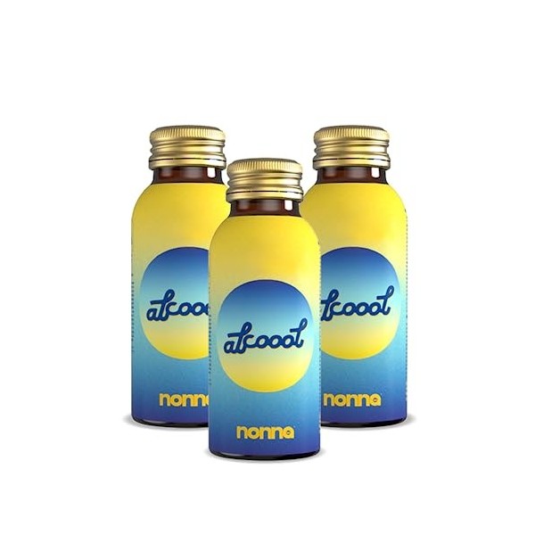 NONNA LAB - Alcoool - Lot de 3 x 10 ml - Récupération & Réhydratation - Compléments Alimentaires Action 5 En 1 - Boisson Vega