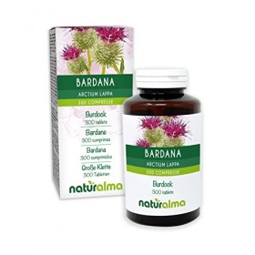 Bardane Arctium lappa racines Naturalma | 150 g | 300 comprimés de 500 mg | Complément alimentaire | Naturel et Végétalien