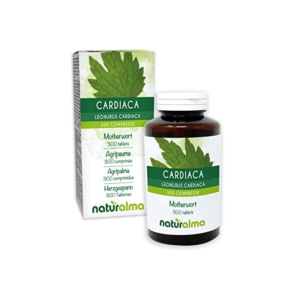 Agripaume ou Cardiaque Leonurus cardiaca herbe avec fleurs Naturalma | 150 g | 300 comprimés de 500 mg | Complément aliment