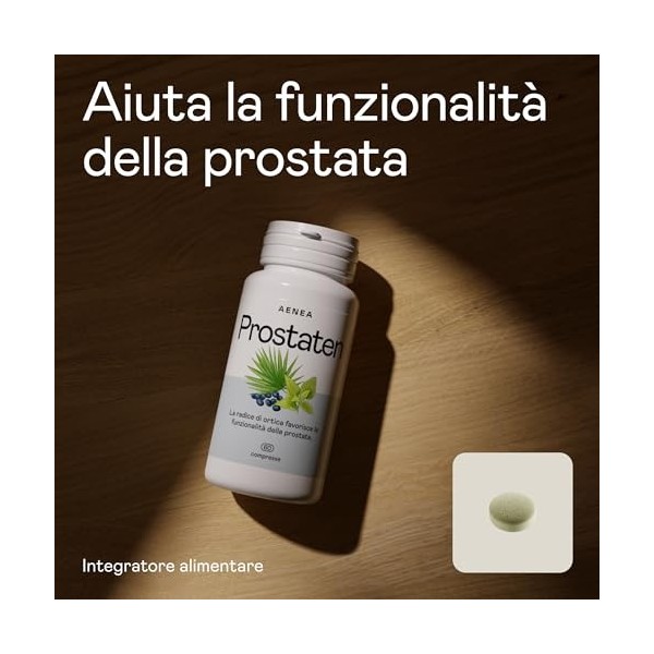 Prostaten - Utile pour le bien-être naturel de la prostate et du tract génito-urinaire - Avec Serenoa Repens, Urtica Dioica -