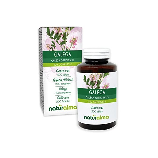 Galéga officinal Galega officinalis herbe avec fleurs Naturalma | 150 g | 300 comprimés de 500 mg | Complément alimentaire 