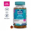 Novaboost - Complément Alimentaire - Gummies Booster Nuit Calme - Saveur Orange Sans Sucres Ajoutés - Vegan & Sans Gluten - C