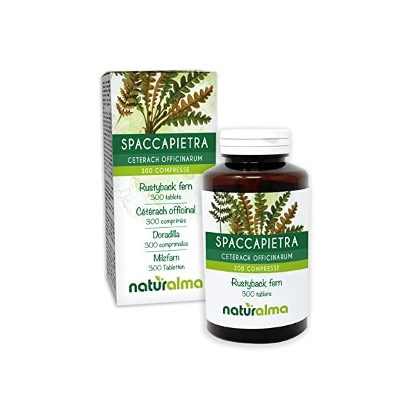 Cétérach officinal Ceterach officinarum ou Asplenium ceterach feuilles Naturalma | 150 g | 300 comprimés de 500 mg | Complé