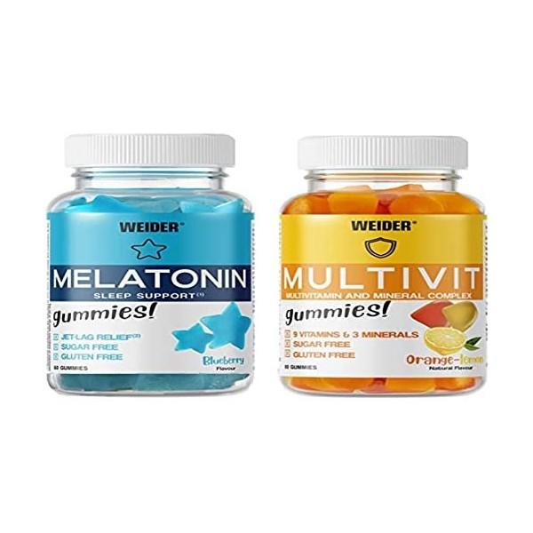 Weider Pack Gummies Melatonin + Multivit 640 ml