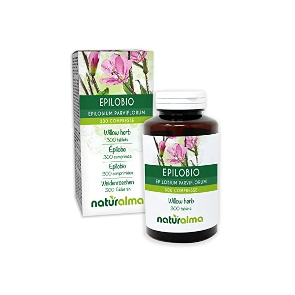 Épilobe Epilobium parviflorum herbe Naturalma | 150 g | 300 comprimés de 500 mg | Complément alimentaire | Naturel et Végét