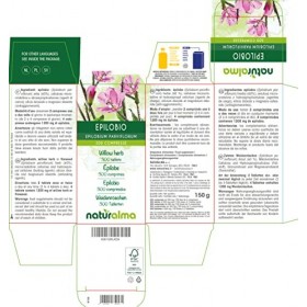 Épilobe Epilobium parviflorum herbe Naturalma | 150 g | 300 comprimés de 500 mg | Complément alimentaire | Naturel et Végét