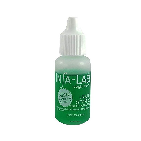 Infa-Lab MAGIC TOUCH Liquid Styptic Nails Stop Bleeding Skin Protector InfaLab by infa-lab [Beauty] English Manual 