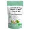 Extrait Ashwagandha KSM-66® Bio 5% Withanolides & Rhodiola Bio - Complexe Synergique Vegan de Plantes Adaptogènes Ayurvédique