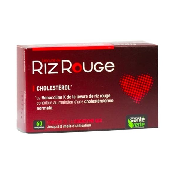 SANTE VERTE LEVURE DE RIZ ROUGE + formule renforcee 60cps