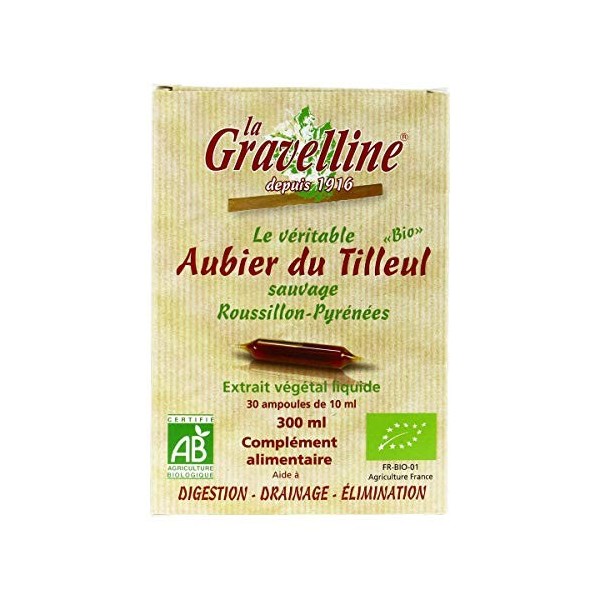 La Gravelline - Aubier Du Tilleul - 30 Ampoules Bio - Prix De LUnité - Livraison Rapide En France Métropolitaine Sous 3 Jour