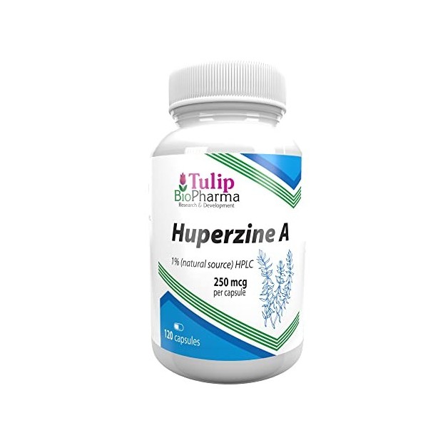 Huperzine A 250mcg 120 Gélules, testé par un laboratoire tiers, sans gluten ni OGM