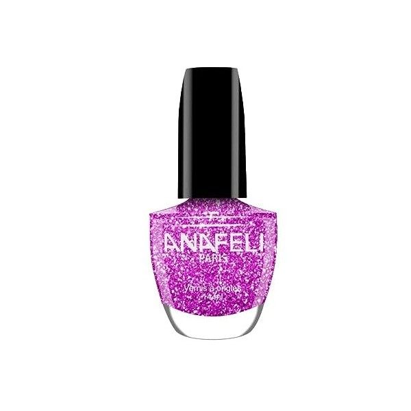 Anafeli paris - Vernis à ongles paillettes - couleurs vives - longue tenue - ultra brillance séchage rapide Manucure français