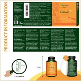 BRONZAGE COMPLEX | Protection Solaire + Teint Naturel | 8 ACTIFS | Avec Bêta Carotène, Zinc, L-tyrosine, Lycopène, Cuivre, Vi