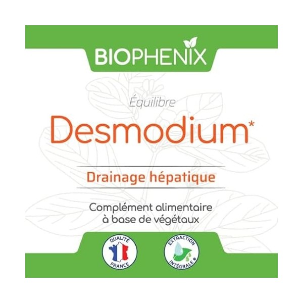 Biophénix Equilibre Desmodium 250 ml - Complément alimentaire 100% naturel à base de végétaux - Drainage hépatique