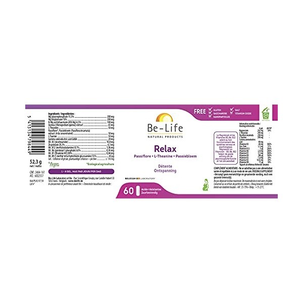 Be-Life - Relax - 60 Gels