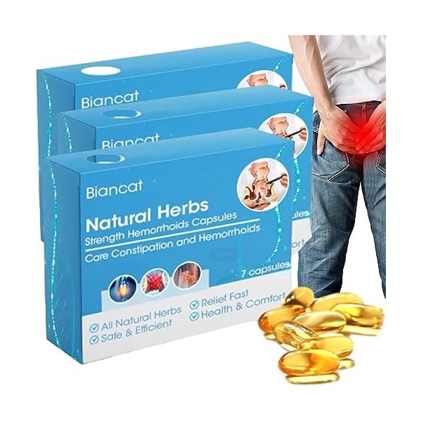 Capsules à Base De Plantes Pour Hémorroïdes Biancat RectoAid, Capsules à Base De Plantes Pour Hémorroïdes Biancat, Capsules P