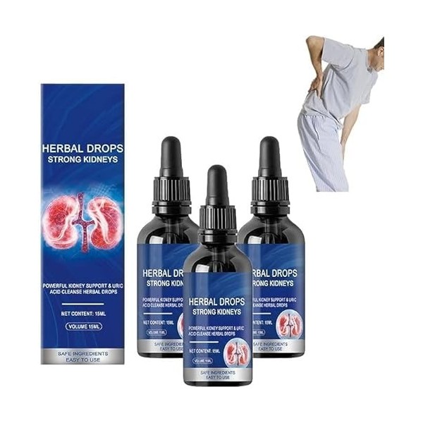 Herbal Kidney Care Drops, Oral Herbal Solution, Herbal Care Solution, Relaxing and Active Repair Essence Liquid, Herbal Drops