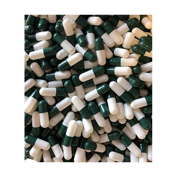 DR T & T Taille 2 Gélatine Capsules Vert Blanc Produits EU 1000 